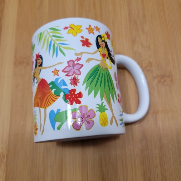 Island Hula Honeys Hawaiian luau coffee mug hula dancers cup - Picture 2 of 12